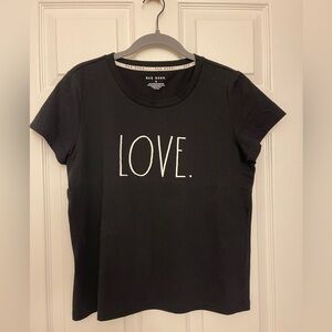 Rae Dunn Black ‘LOVE’ short sleeve tee